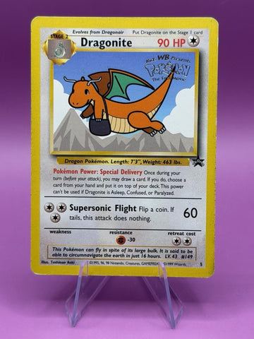 Pokemon Promo Dragonite 5 WB Kids Presents The First Movie Black Star