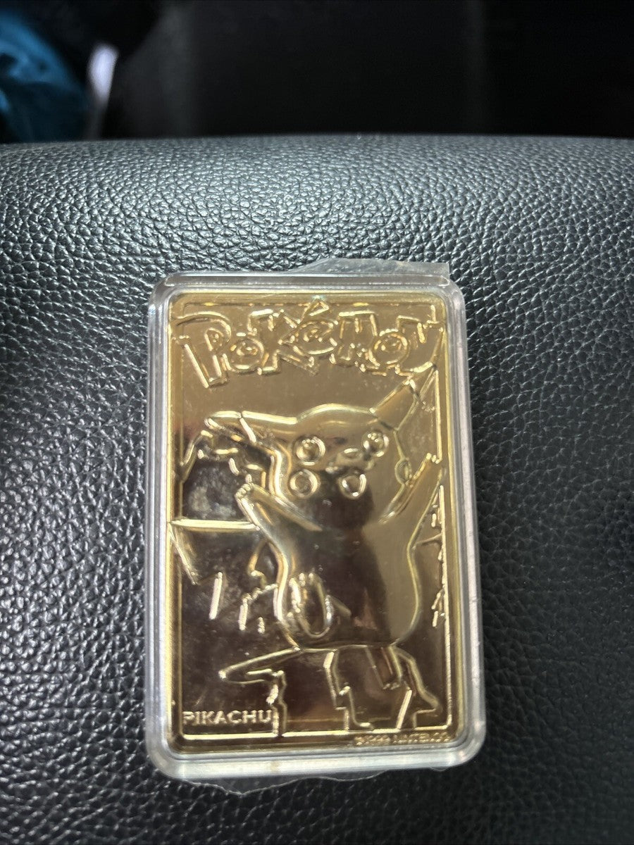 Pokémon™ Special Edition 23 karat Gold-Plated Trading Card #25 PIKACHU