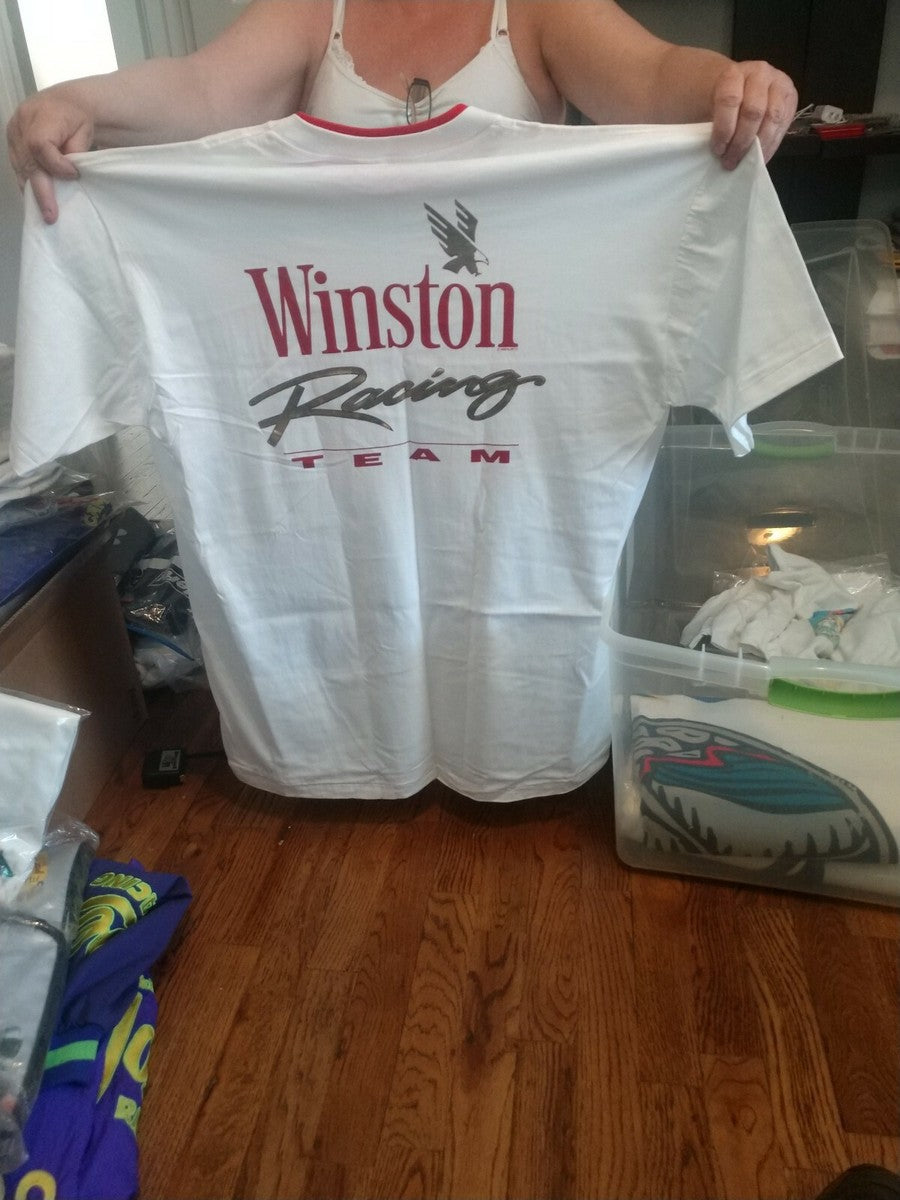 Winston Cigarettes Winston Racing Team White/Red T Shirt XL