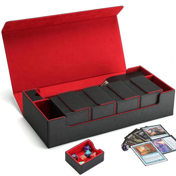 MTG Card Storage Box TCG Deck Case Holds Fits 5 Decks Card Box Or 800+ Sleeve