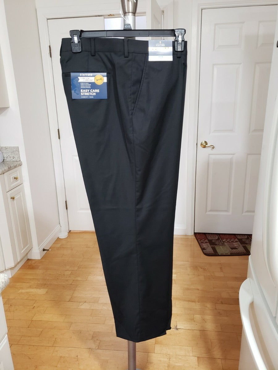 Stafford Classic Fit Travel Easy Care Stretch Dress Pants Choose Color &  Size