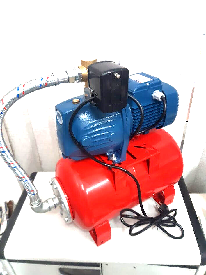 POMPA AUTOCLAVE AUTOADESCANTE HP 1,5 CON VASO 20 LITRI MONTATA PEDROLLO