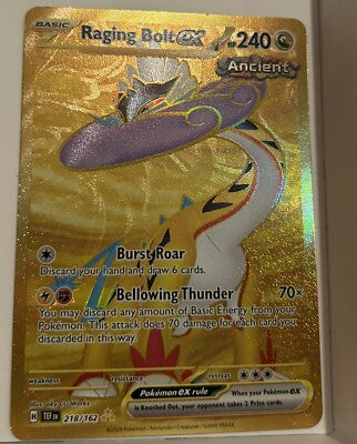 cartas pokemon Raging Bolt Ex 240 Ancient. 218/162