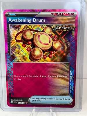 Pokemon AWAKENING DRUM 141/162 - Temporal Forces - ACE SPEC HOLO - MINT