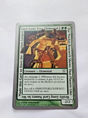 MTG Our Market Research Shows That Players Like Really Long Card Names Unhinged…