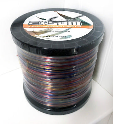 EXSUM Nylon Monofilament Fishing Line Super Soft Strong 150LB 5LB - Rainbow  Camo