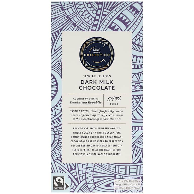 M&S Collection Single Origin Dark Milk Chocolate 100 g