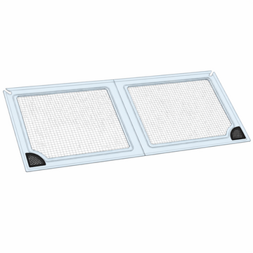 Fiji Cube 76 Gallon Shallow External Overflow Rimless Tank Aquarium Lid by Salty Lids