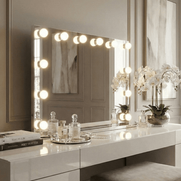 Scarlett Large Hollywood Style Vanity Mirror with Lights - 100cm x 70cm