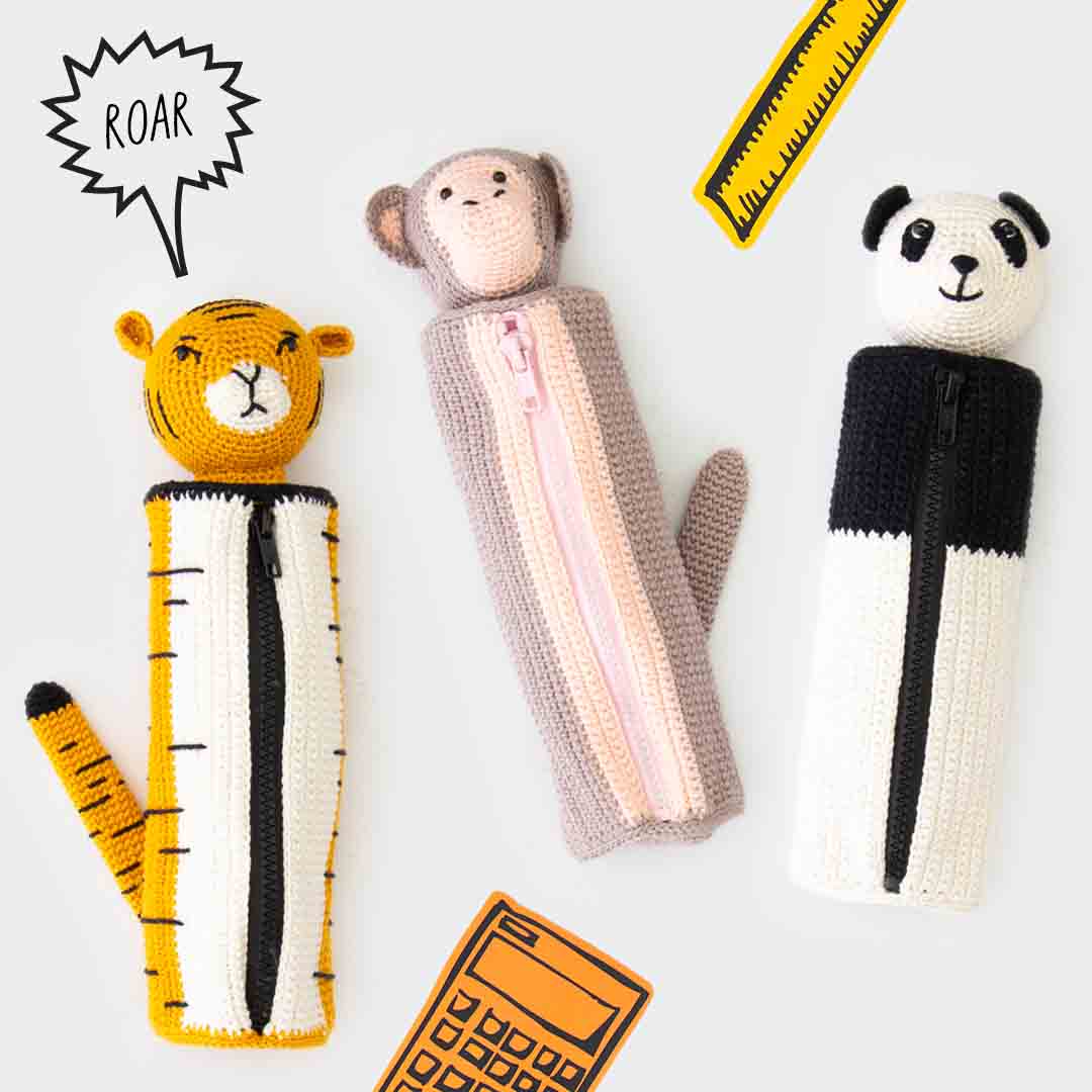 Scheepjes Haakpakketten Haakpakket: Animal Pencil Cases