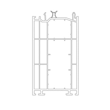 Schüco Fenster Weiss (ähnlich RAL9016) / 100cm Schüco CT 70 Blendrahmen Verbreiterung 70/120 4K 19843