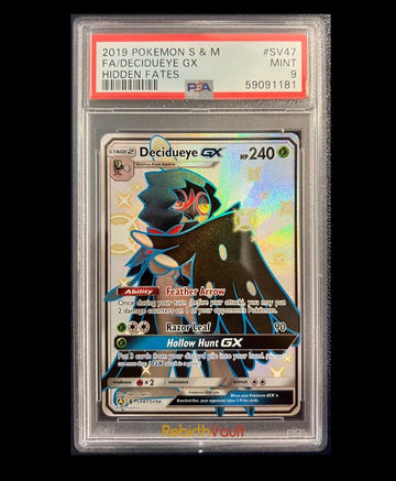 Shiny Decidueye GX SV47 - PSA 9