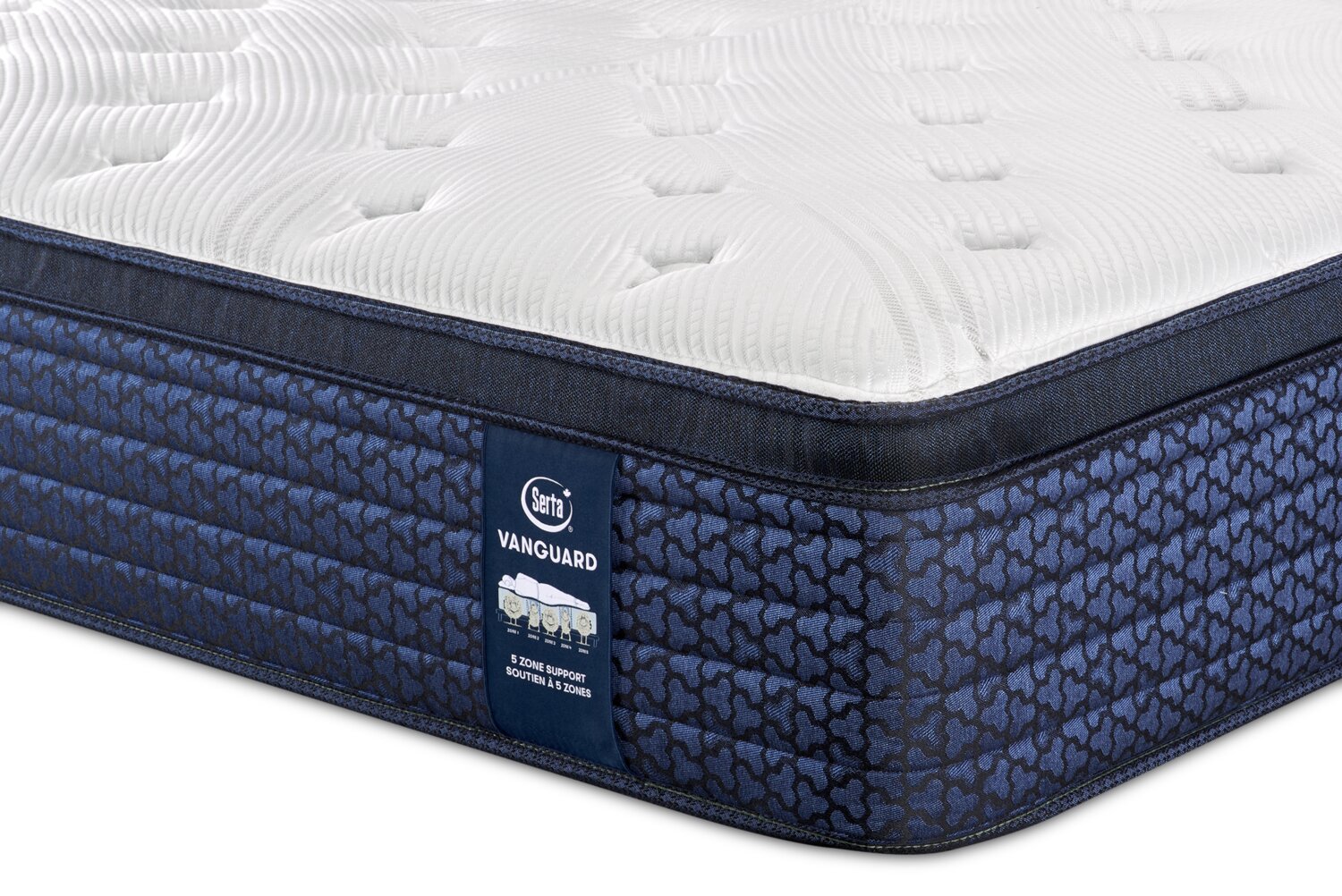 Serta Vanguard Stonebridge Eurotop Medium Queen Mattress  | Matelas moyen à Euro-plateau Stonebridge Vanguard de Serta pour grand lit