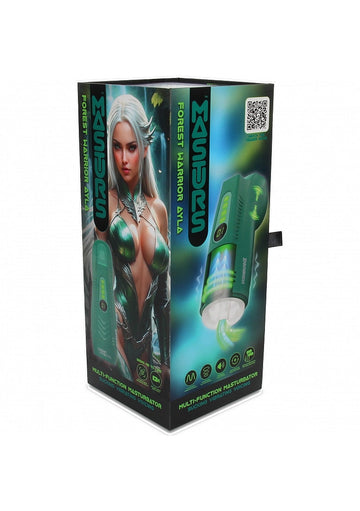 Masturs -  Ayla - Forest Warrior - Multi Function Masturbator - Green- Shots