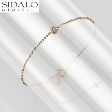 Sidalo bracciale in oro rosa con diamanti M 5093-1-BR - Gioielleria Capodagli
