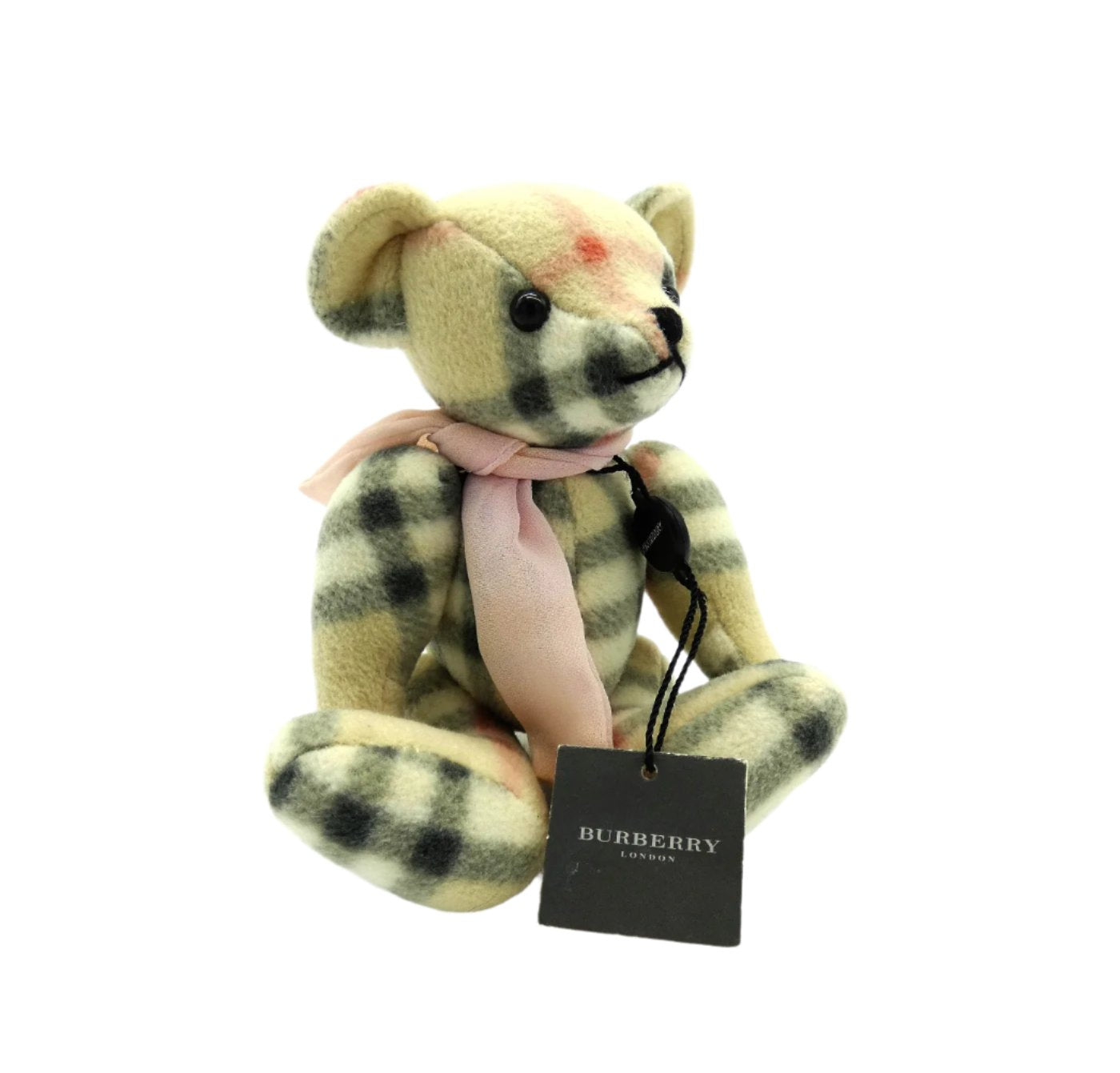 Burberry London Cashmere Jointed Teddy Bear Collectable Burberry