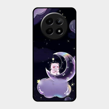 Sky Panda Design Glass Phone Case Cover For Realme 12X 5G