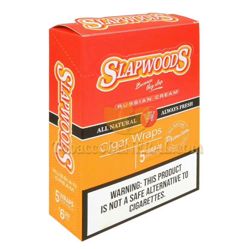 Slapwoods Russian Cream All Natural Cigar Wraps 10 packs of 5