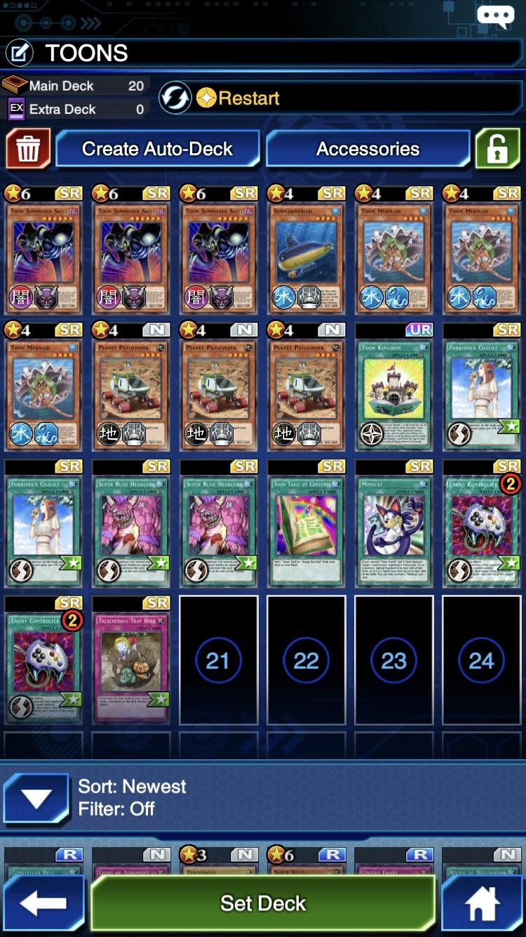 Help with my Toon deck? : r/DuelLinks
