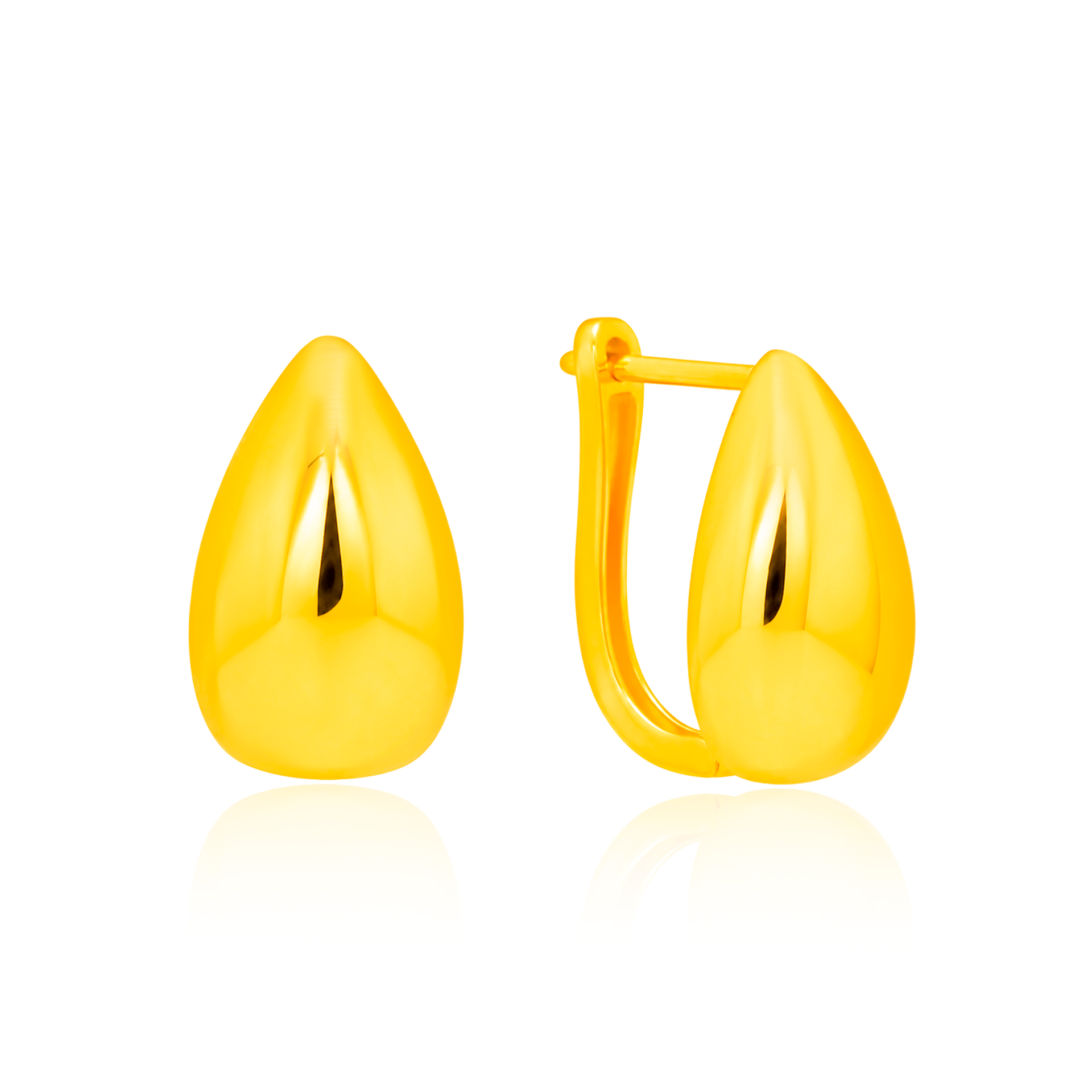 TAKA Jewellery Classic Gold Drop 916 Gold Earrings