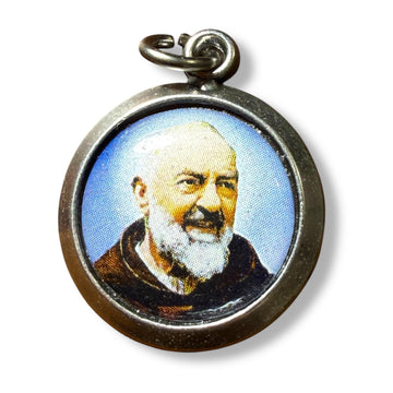 St. Padre Pio Relic Medal Pendant - St. Father Pio Relic | Catholically