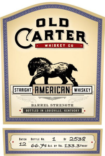 Old Carter American Whiskey Batch 12