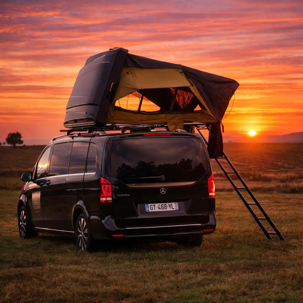 tente de toit woody's camp rigide famille familiale XL 4 5 personnes places montpellier 34000 herault tente confort premium outdoor louer une tente acheter une tente de toit sud france coque rigide