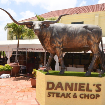 Texas Longhorn Statue Head Turned