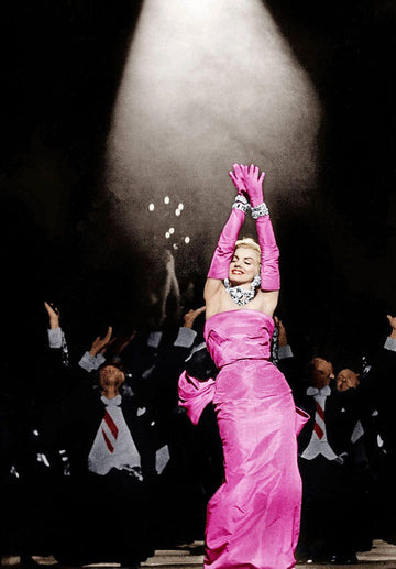 The iconic pink dress Marilyn Monroe wore in Gentlemen prefer blondes (1953) : r/fashionhistory