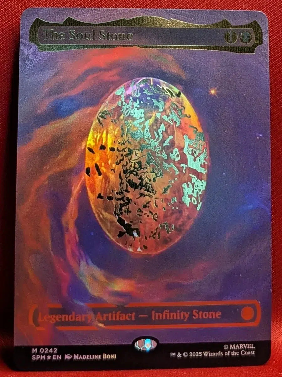 COSMIC FOIL The Soul Stone from Marvel's Spider-Man Magic the Gathering Proxy