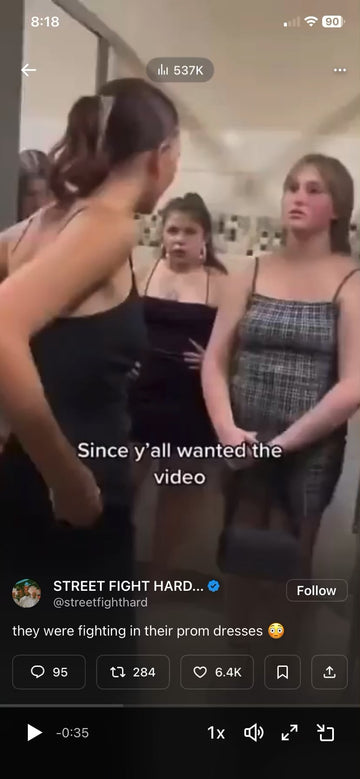 They were fighting in their prom dresses 😳 : r/boxingcirclejerk