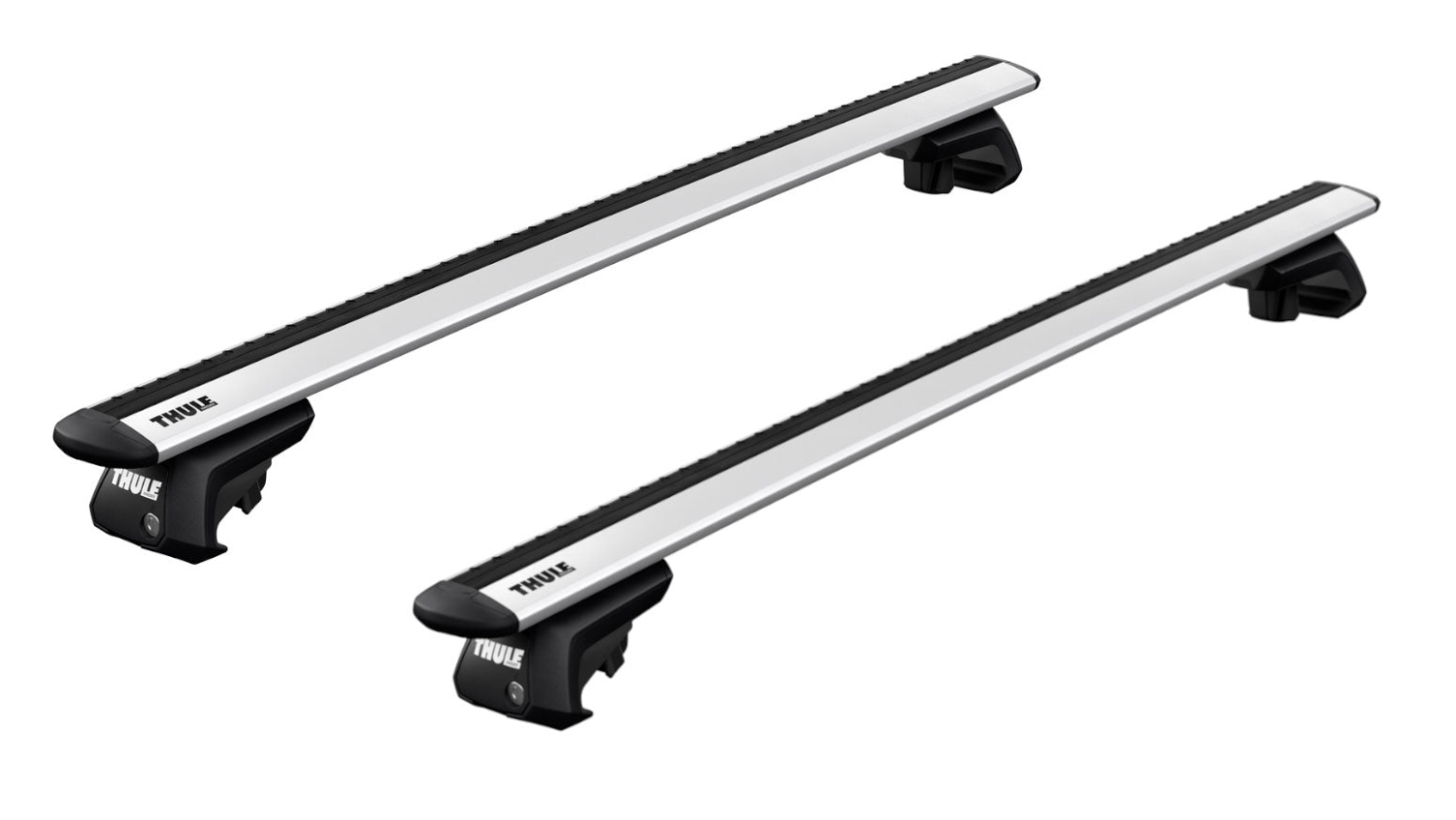 Thule Roof WingBar Evo with raised rail clamps to fit SAAB 9-5 5-dr Estate, 1999 - 2012
