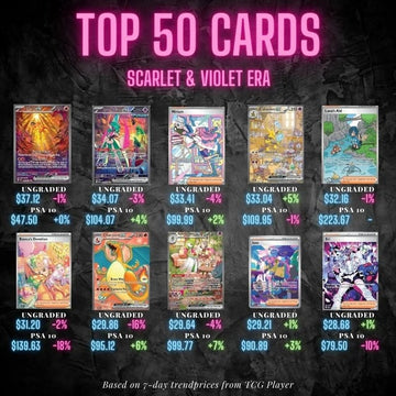 Top 50 cards from Scarlet & Violet!! : r/PokeInvesting