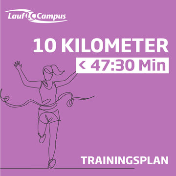Trainingsplan 10 km unter 47:30 Minuten