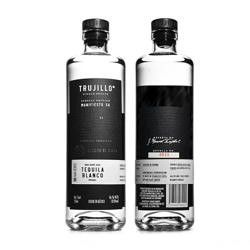 TRUJILLO MAGNIFIESTO 56 SINGLE ESTATE TEQUILA BLANCO ORGANIC 700ML LIQ
