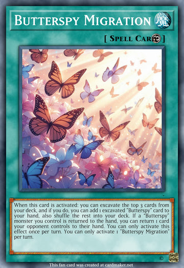 Trying to make Butterspy playable : r/customyugioh