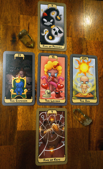 Binding of Isaac Tarot + Monstro and Greed figures now in the shop! – @edmundmcmillen on Tumblr