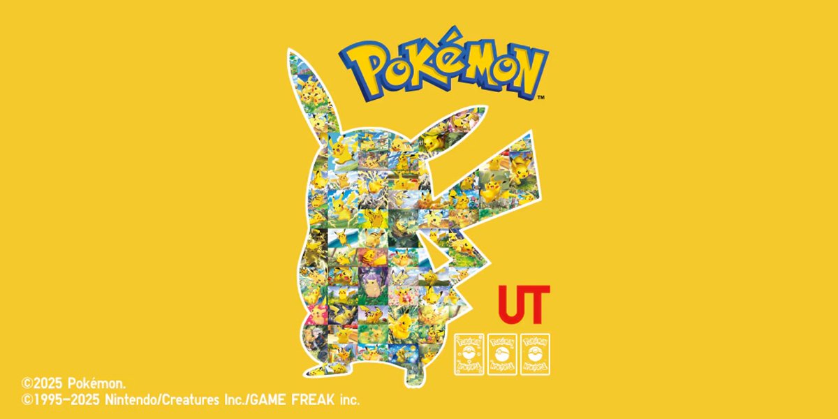 UNIQLO" x "Pokémon TCG" and "Pokémon TCG Pocket" UT Collection to Be  Released on August 11! A Special Issue of UTmagazine Will Also Be  Distributed at UNIQLO Stores