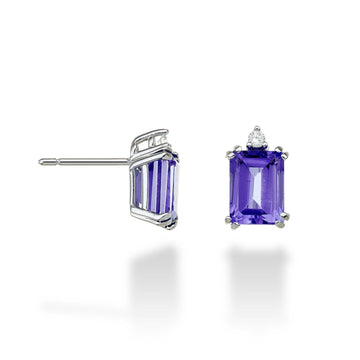 Mikiko or 18k ametista ottagonale 8x6 ct.2,60 diam. ct.0,06 MOCL090DIAMET3O4