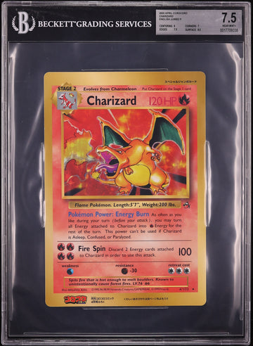 2000 Pokemon April Corocoro English Jumbo Charizard BGS 7.5 NRMT+ on Fanatics Collect