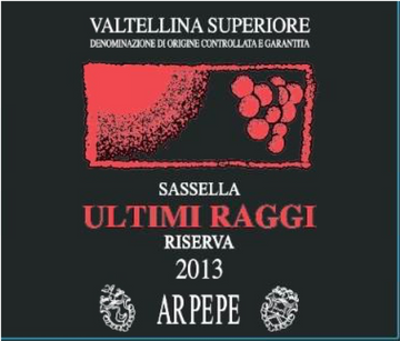 Valtellina Superiore Riserva Sassella 'Ultimi Raggi', ARPEPE 2016