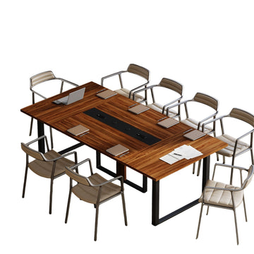Farmhouse Desk with Power Outlets