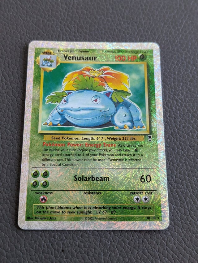 Venusaur 18/110 Legendary Collection Reverse Holo : r/IsMyPokemonCardFake
