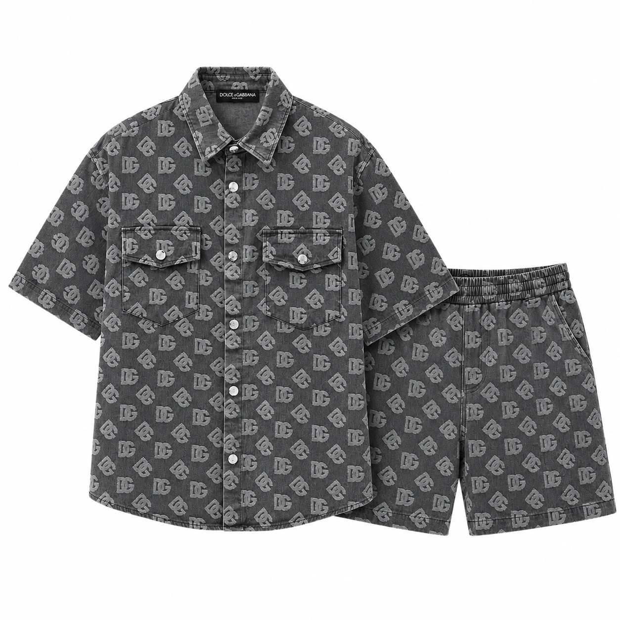 Dolce & Gabbana - Completo T-Shirt e Shorts in Denim