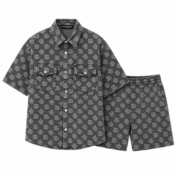 Dolce & Gabbana - Completo T-Shirt e Shorts in Denim