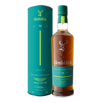 Whisky Glenfiddich 16 Años Single Malt - Edición Aston Martin Formula One Team 750ml