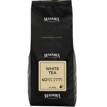 White Tea 40 Leaf Infusers Refill Pouch - Madura Tea