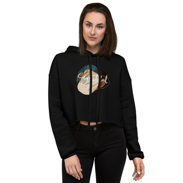 Cropped hoodie "Grateful"