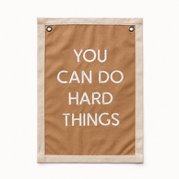 You Can Do Hard Things Canvas Banner