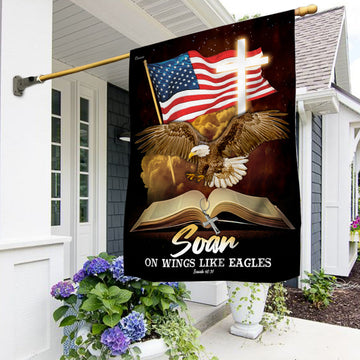Soar On Wings Like Eagles Flag